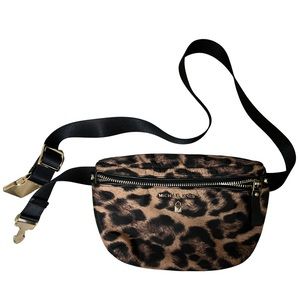 Michael Kors Nylon Fanny Pack, Created for Macy's - Leopard, Gold-Tone